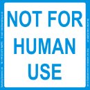 "Not for human use"  Verschluss-Siegel und...