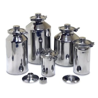 Stainless Containers (1 to 30 Litres) with GL45 Thread & Cap