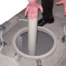 Gewebe-Druchluftschlauch ID8mm / AD15 10cm lang für  Rohrprobenehmer für Zement