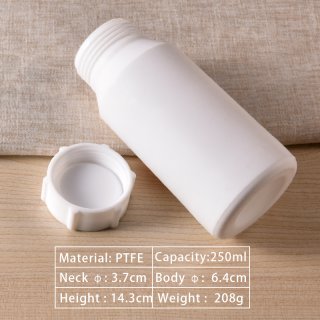 PTFE Bottles, highly resistant