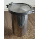 Edelstahl-Behälter mit Clampverschluss (zylindrisch)