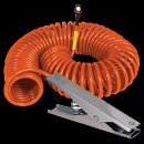 HS Hytrel ®-Spiral cable, orange, steel, 4mm²