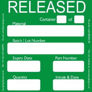 Released Quality Control Labels