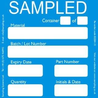 "Sampled" Quality Control Labels