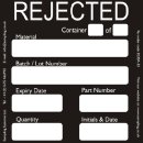 "Rejected" Verschluss-Siegel und Probenahme...