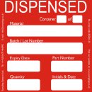 "Dispensed" Quality Control Labels